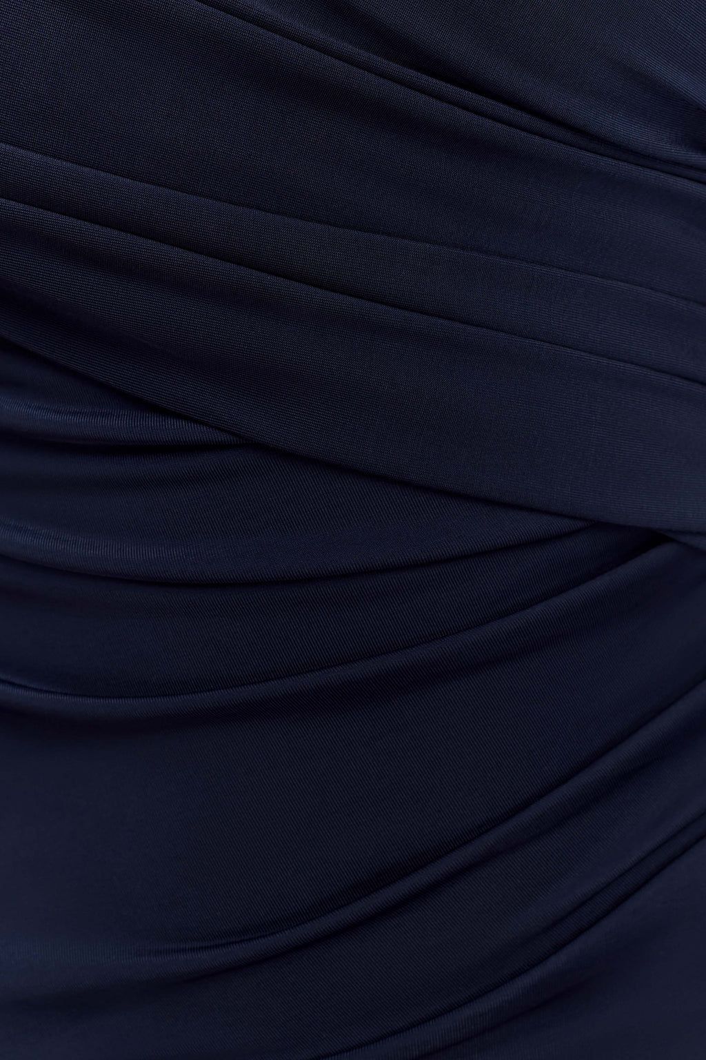Therese Off Shoulder Ruched Maxi Dress - Navy