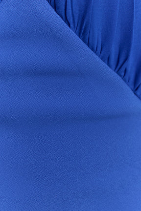 Mierah Halter Midi Dress - Cobalt Blue