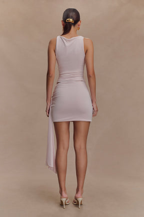 Alicent Slinky Beaded Top - Pale Pink