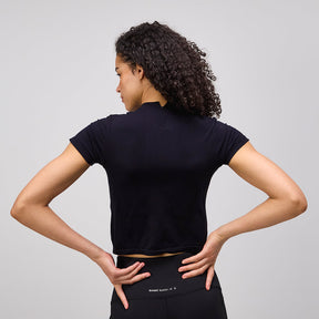 Mercury Seamless™ Women's Crop Tee - Black