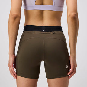 Stamina™ 5" Women's Compression Shorts - Dark Fatigue