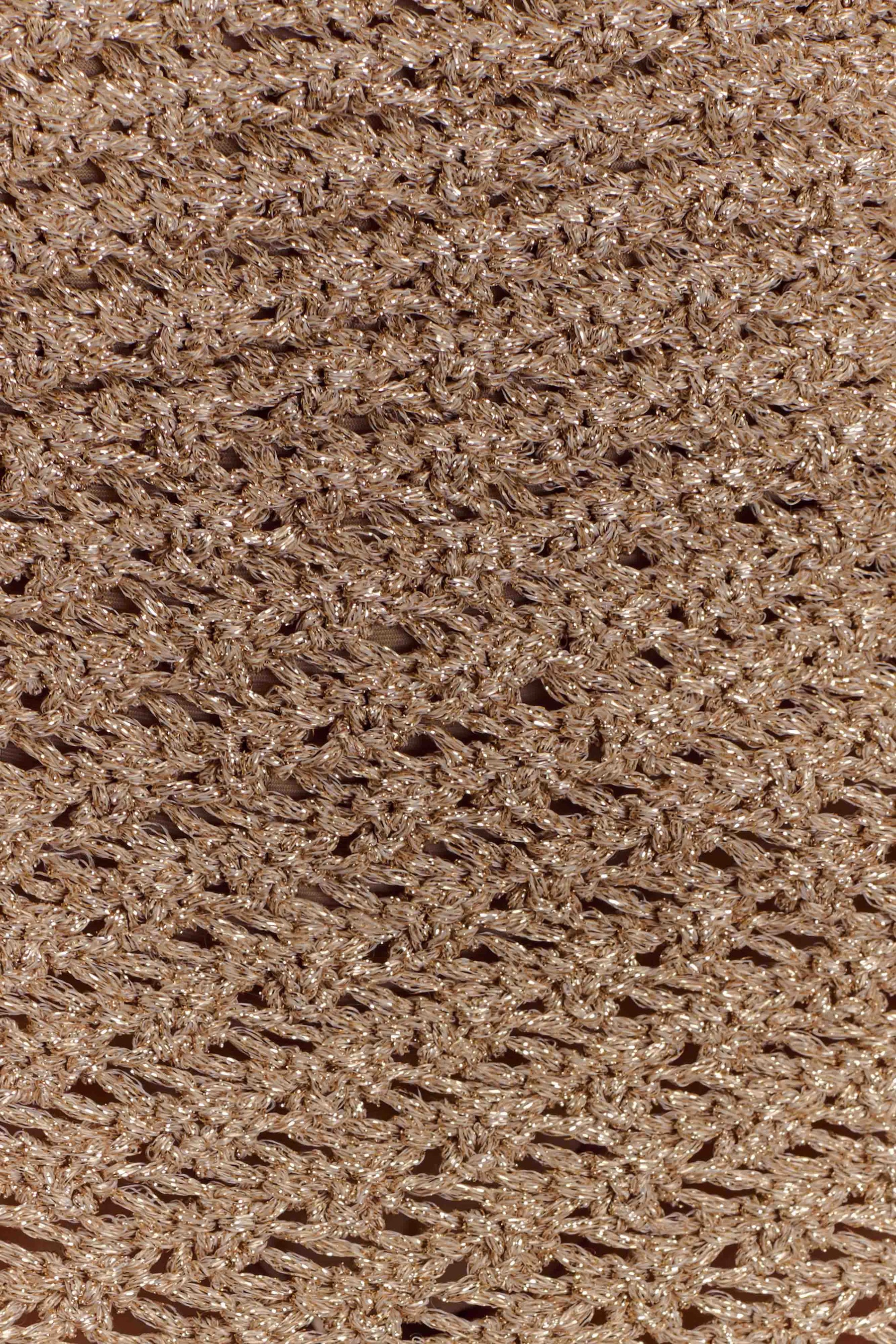 Waverley Metallic Knit Mini Skirt - Gold