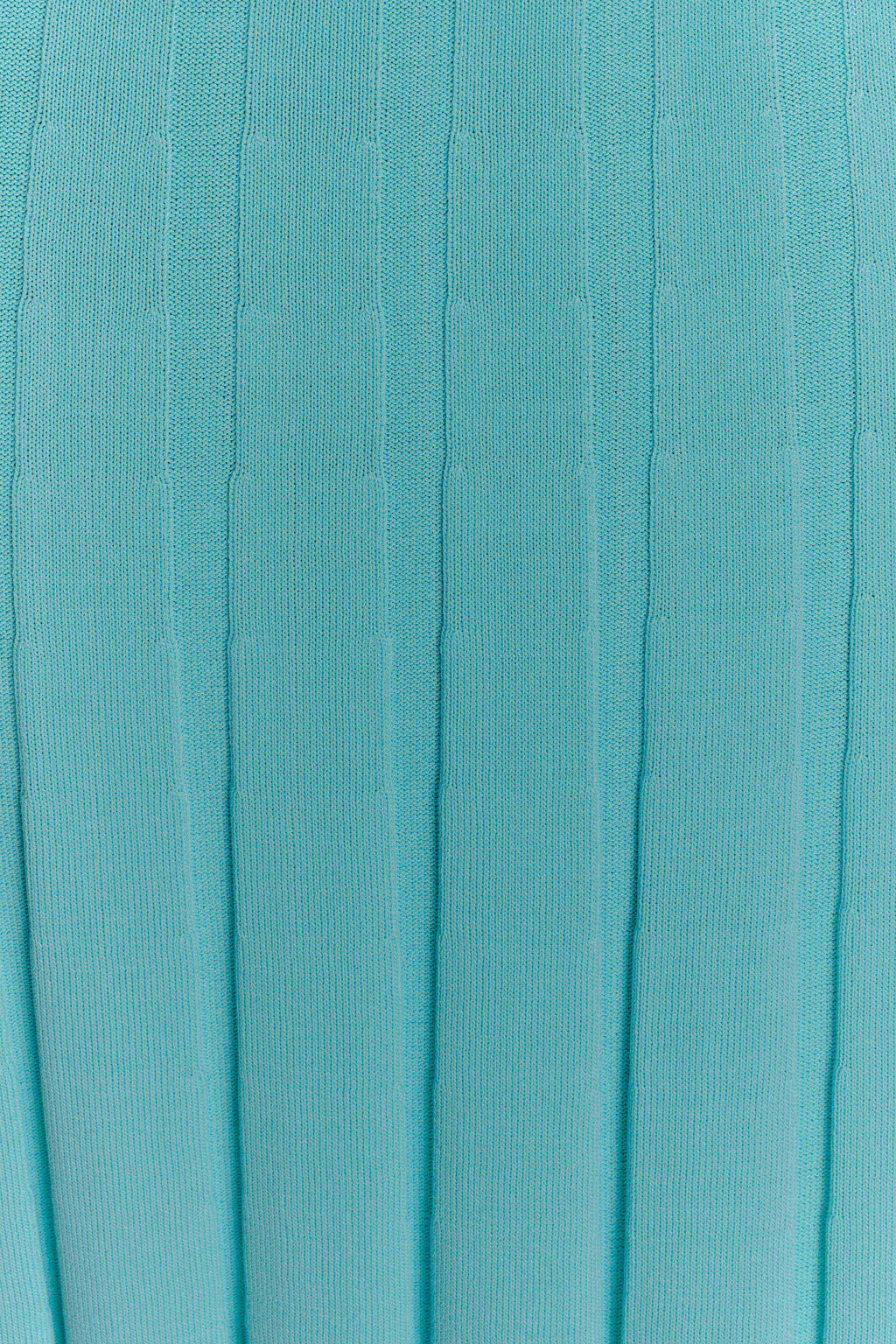 Jacqui Halter Knit Midi Dress - Cyan Blue