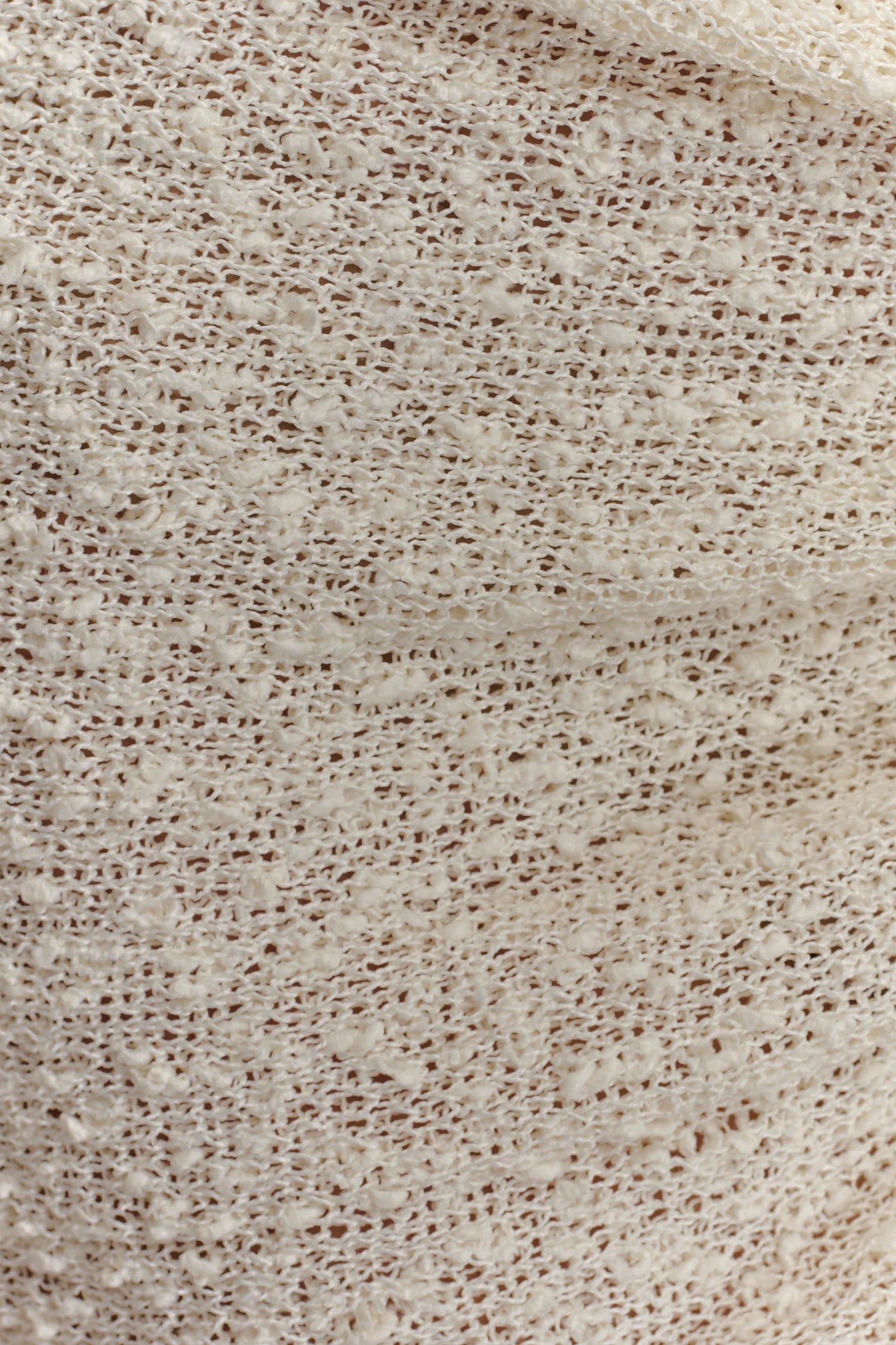 Sammy Boucle Knit Cover Up - Ivory