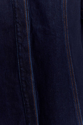 Maya Oversized Denim Shirt - Indigo Blue