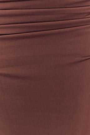 Oliver Slinky Maxi Dress - Chocolate