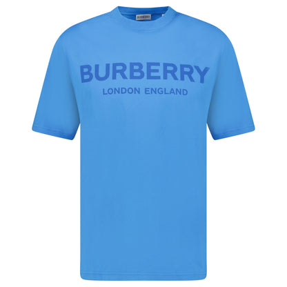 Burberry 'Ellison' Logo Print T-Shirt Blue
