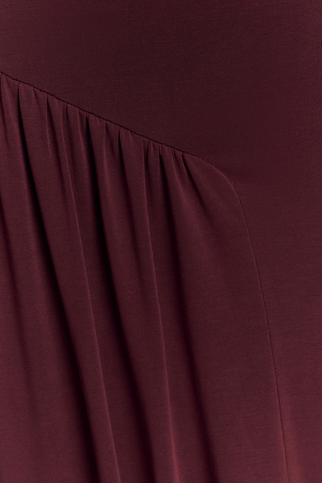 Yelena Ruched Halter Maxi Dress - Mahogany