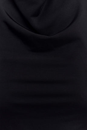 Calandra Slinky Halter Top With Hardware - Black