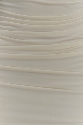 Hayden Long Sleeve Plunge Maxi Dress - Ivory