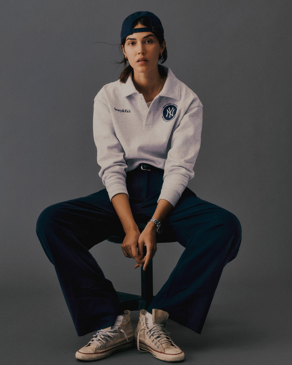 Major League Polo - Heather Gray/Navy