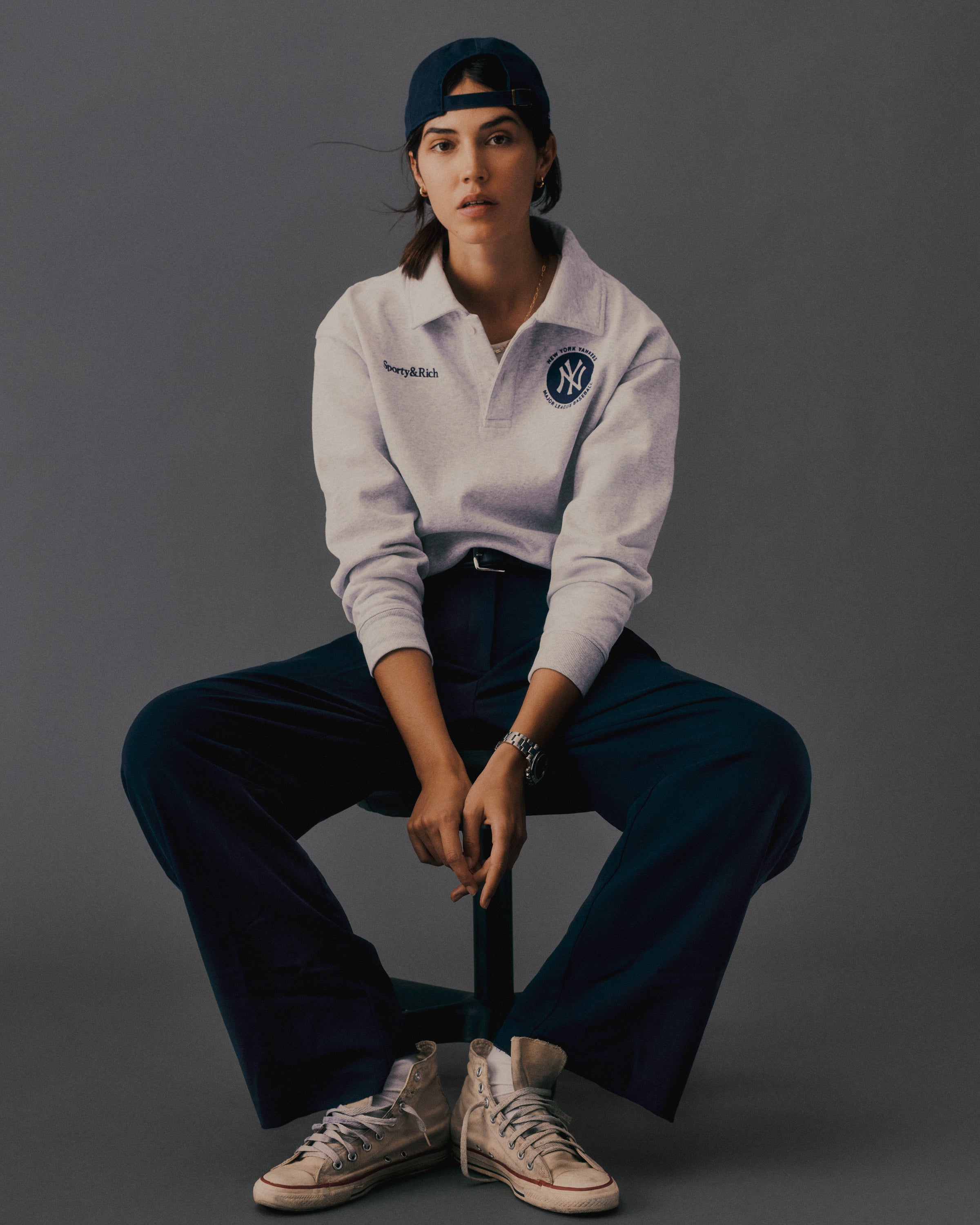 Major League Polo - Heather Gray/Navy