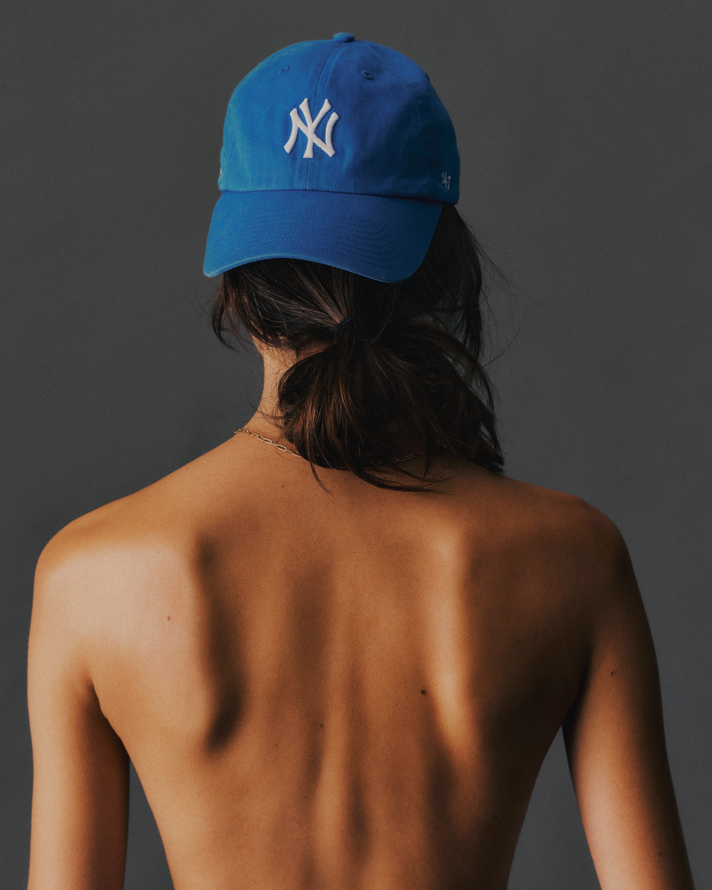 Yankees Serif Hat - Team Blue