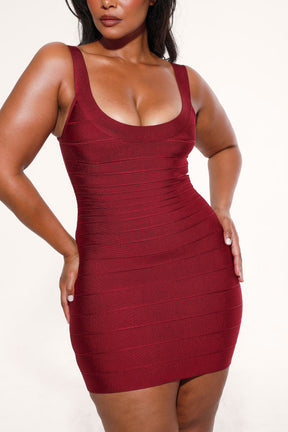 The OG ruby bandage mini dress