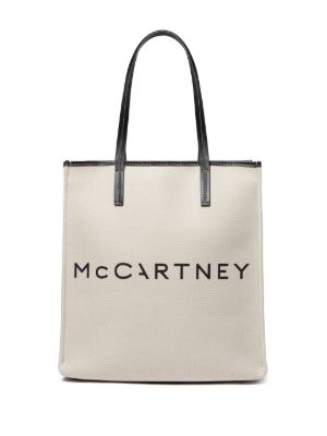 Stella McCartney large SMC canvas tote bag