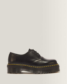 1461 Smooth Leather Platform Shoes — Black