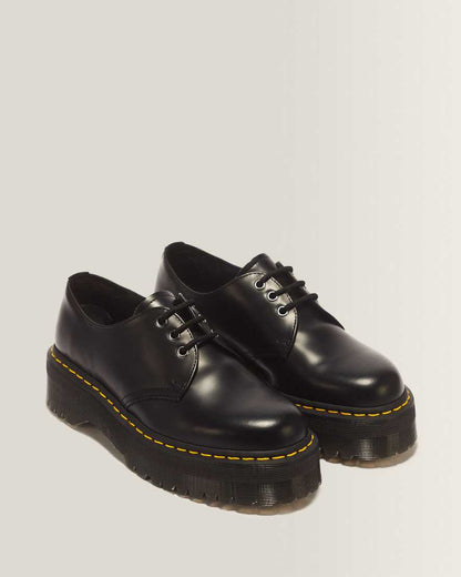 1461 Smooth Leather Platform Shoes — Black