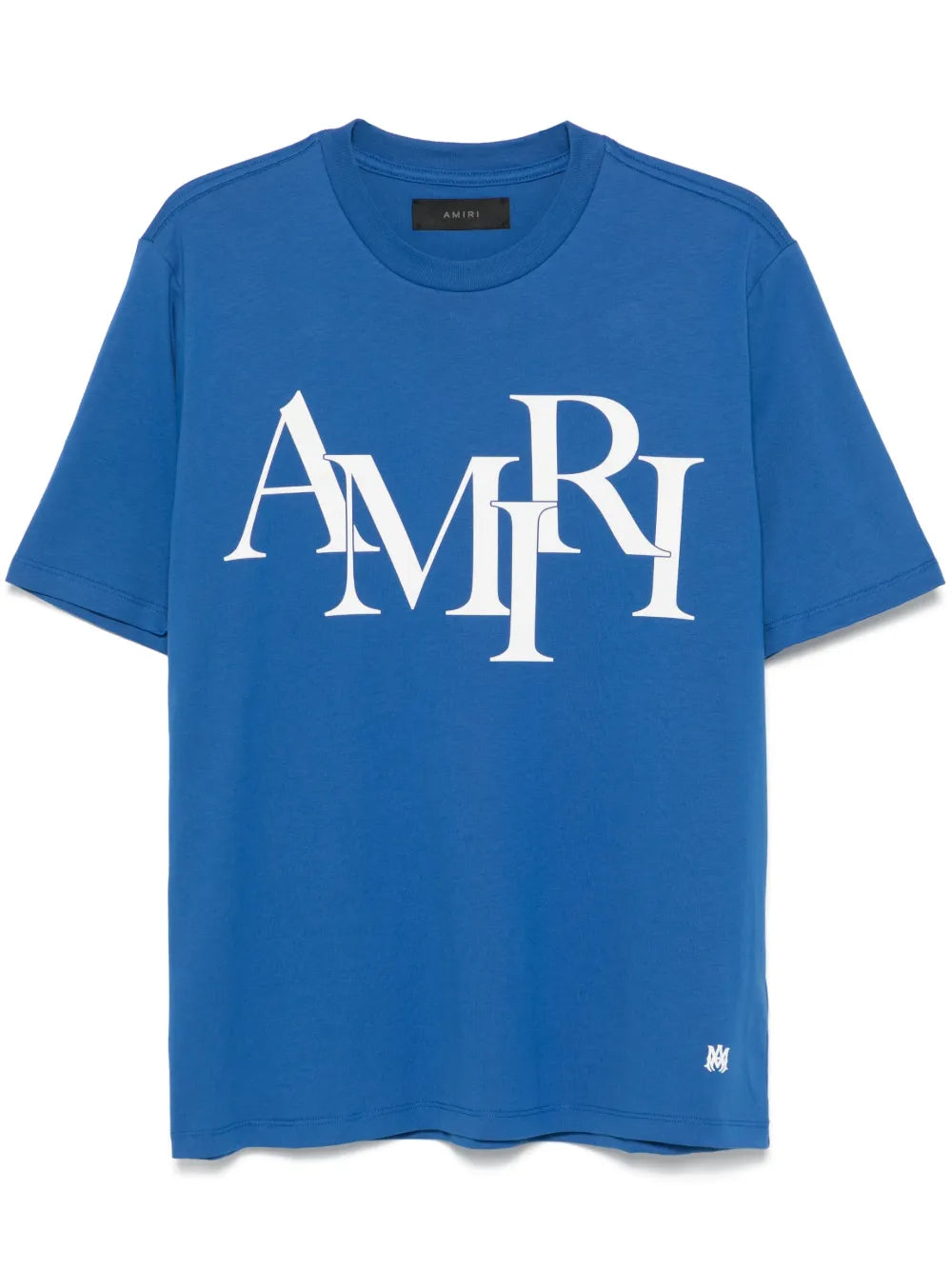 Amiri Logo‑Print Cotton T‑Shirt – Blue
