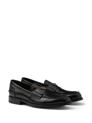 Prada leather loafers
