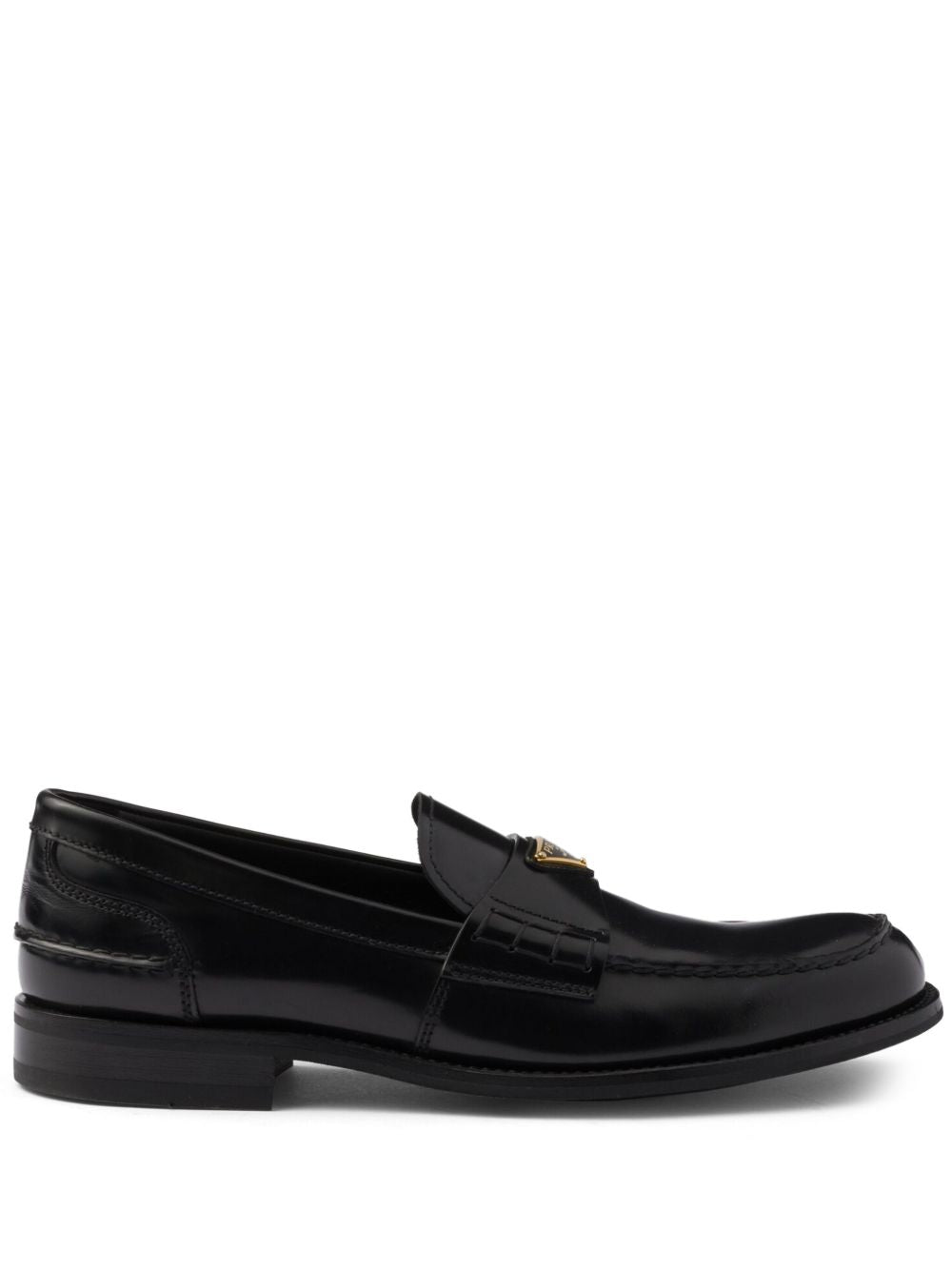 Prada leather loafers