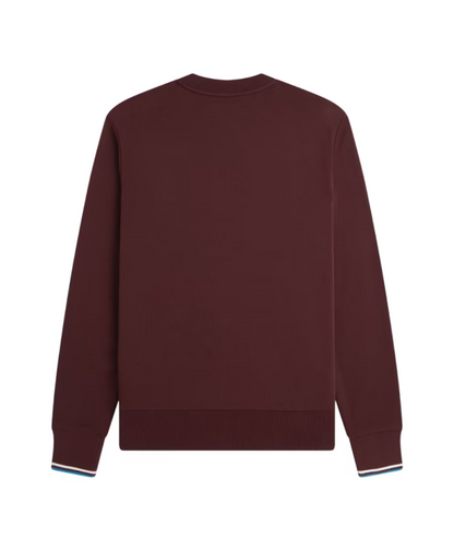 Fred Perry Classic Cotton Sweatshirt Bordeaux