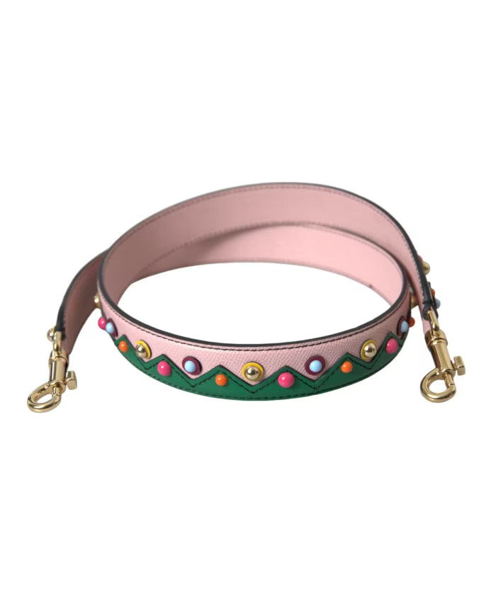 Pink Leather Shoulder Strap Accessory