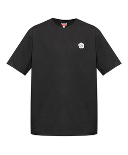 Kenzo Black Floral Print Round Neck T-shirt