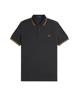 Fred Perry Antracite Twin Tipped Polo Shirt