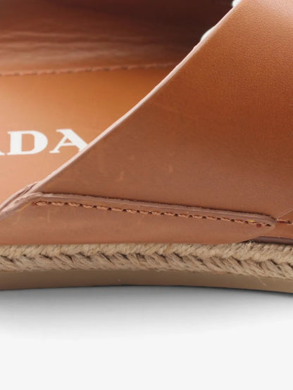 Prada Crisscross triangle-logo sandals