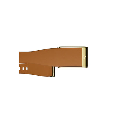 Whoop 5.0 Leatherluxe Tapered Camel with Gold Band (12 Month Peak Subscription Included)