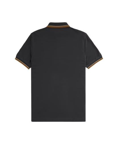 Fred Perry Antracite Twin Tipped Polo Shirt