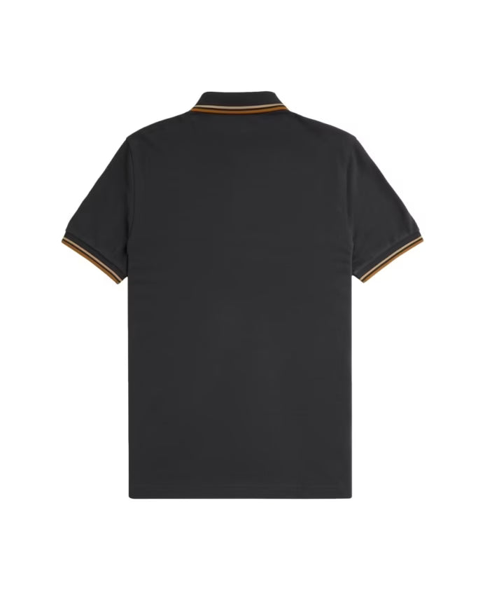 Fred Perry Antracite Twin Tipped Polo Shirt