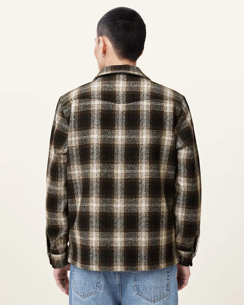 Alvar Checked Western Relaxed Fit Shirt