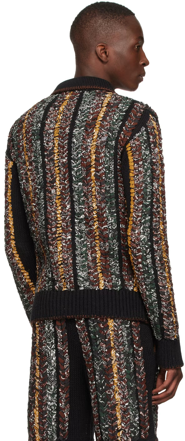 Black Cotton Cardigan