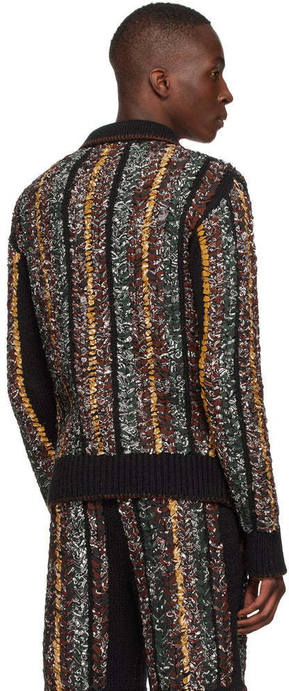Black Cotton Cardigan