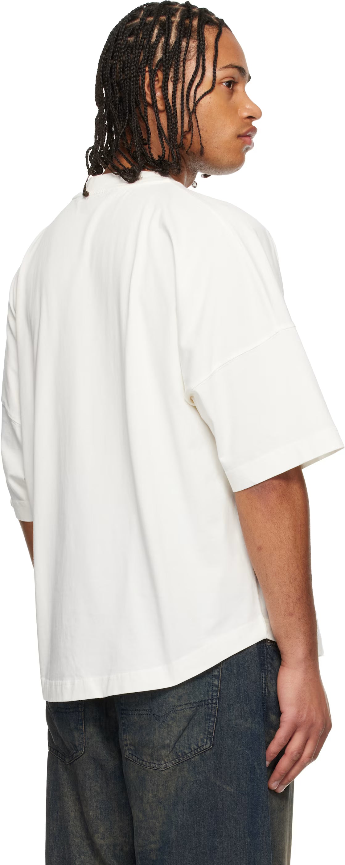 White 'Bear In Mind' Over T-shirt
