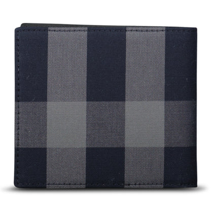 Burberry Check Bifold Wallet Navy & Grey