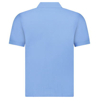 Burberry ‘Hartford’ Zip Check Polo Blue