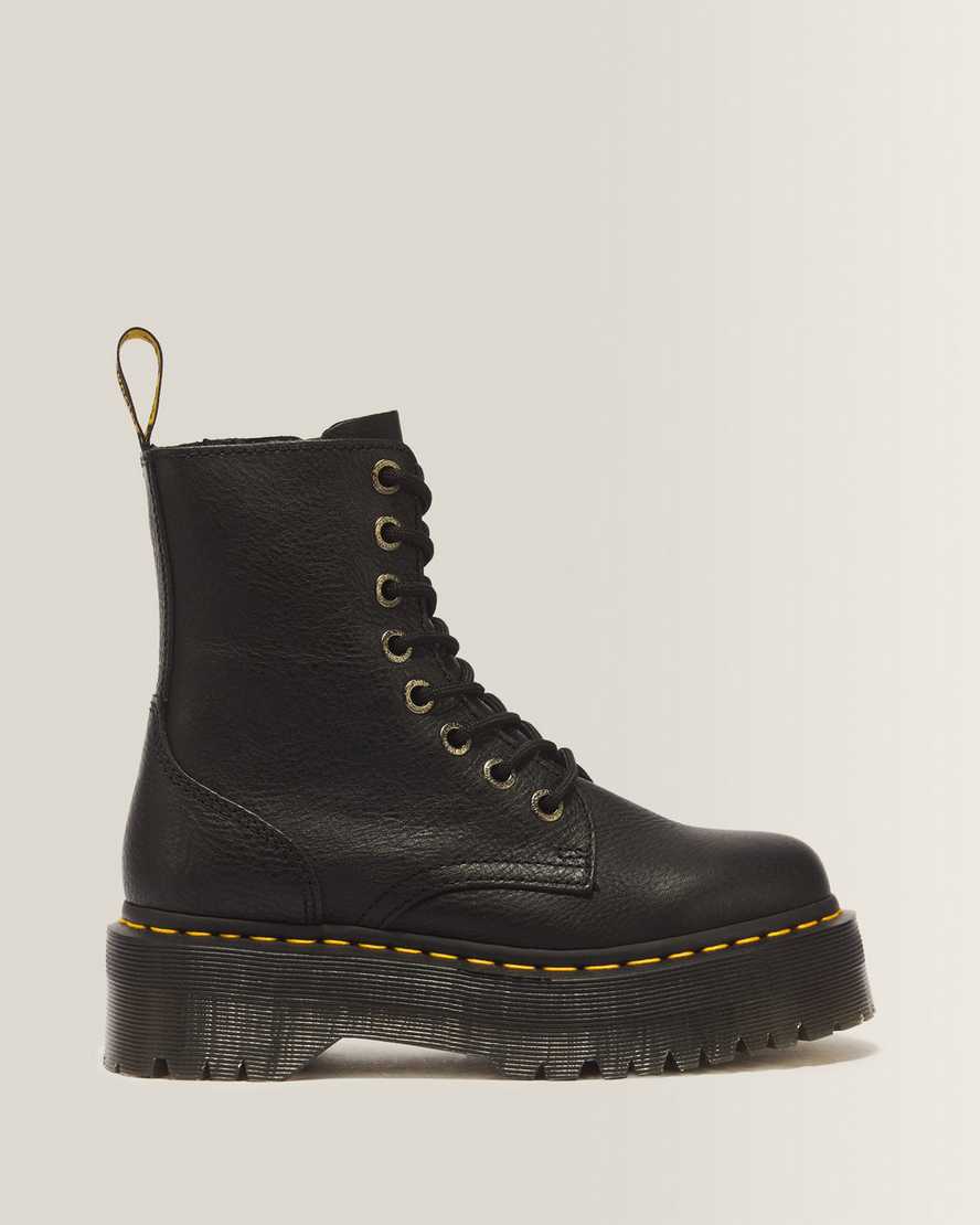Jadon III Boot Pisa Leather Platforms — Black