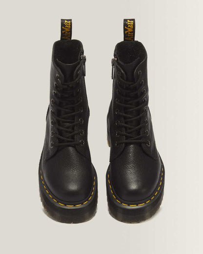 Jadon III Boot Pisa Leather Platforms — Black