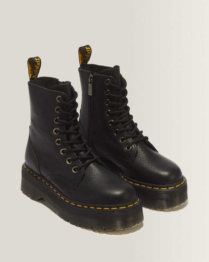 Jadon III Boot Pisa Leather Platforms — Black