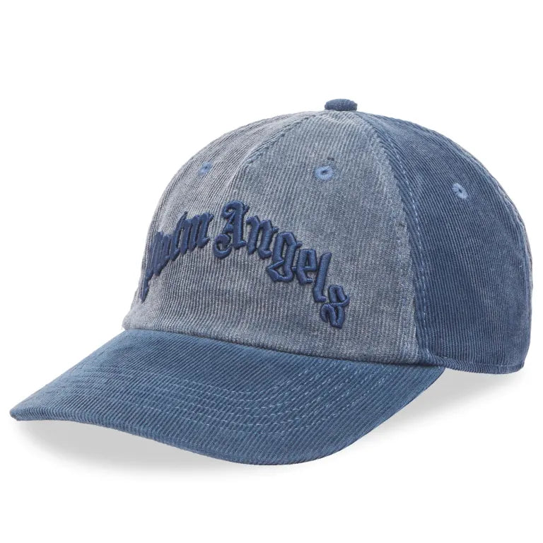 Palm Angels Curved Logo Corduroy Cap