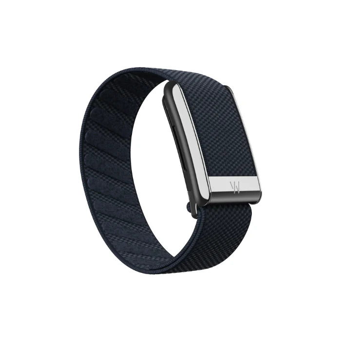 Whoop 5.0 Superknit Luxe Midnight with Titanium Band (12 Month Peak Subscription Included)
