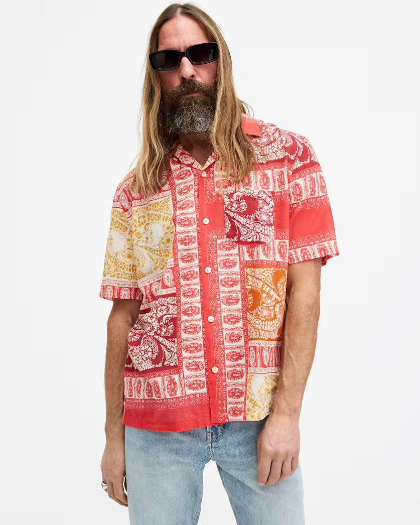 Marquee Paisley Print Relaxed Fit Shirt