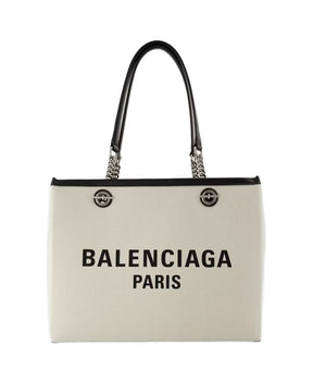 Beige Cotton Tote Bag - Duty Free