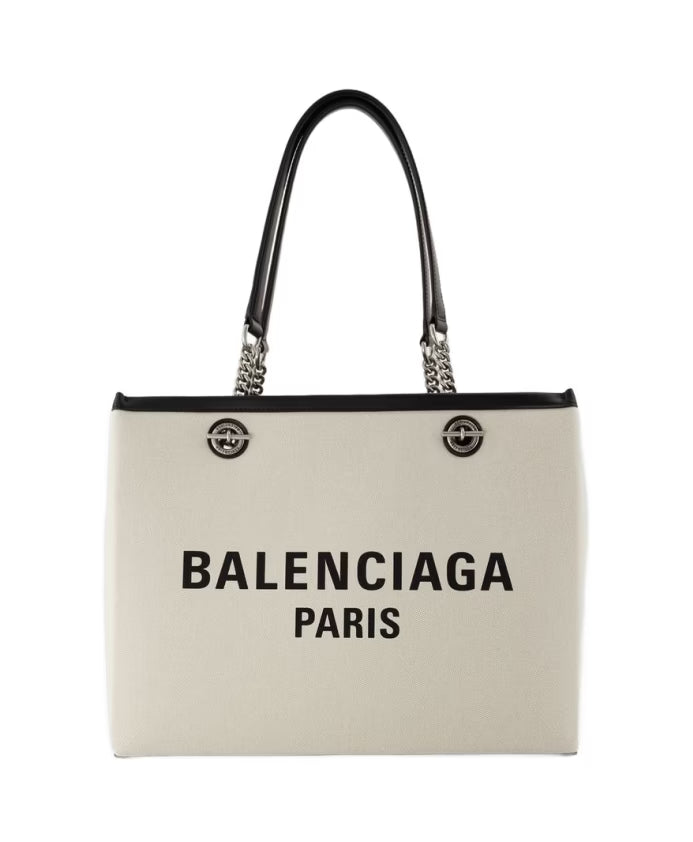 Beige Cotton Tote Bag - Duty Free