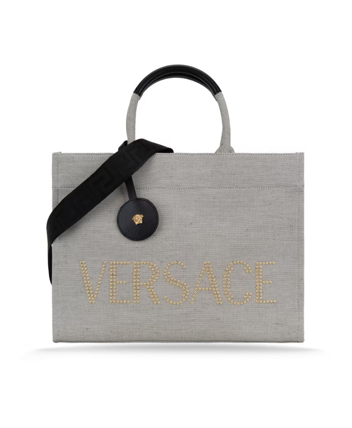 Women's Shoulder Bag with Leather Details