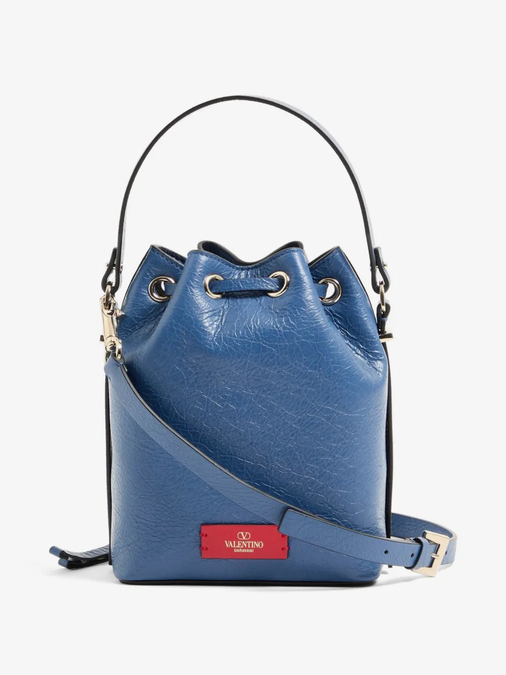 VLogo Walk bucket bag in nappa leather