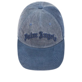 Palm Angels Curved Logo Corduroy Cap