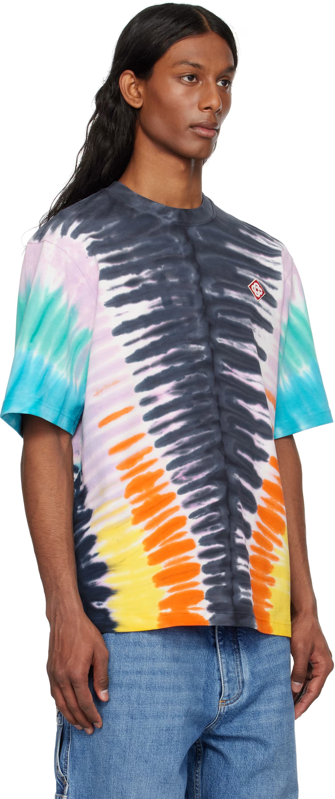 Multicolor Gradient Tie Dye T-shirt